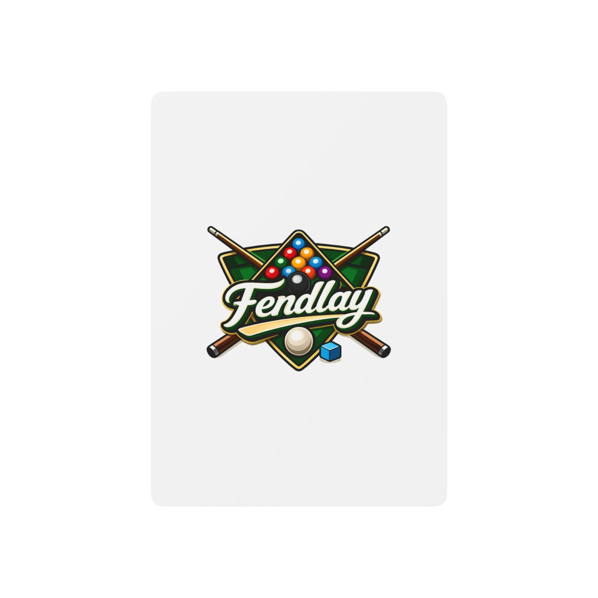 Fendlay Billiards Logo Poker Playing Cards | Custom Casino Deck