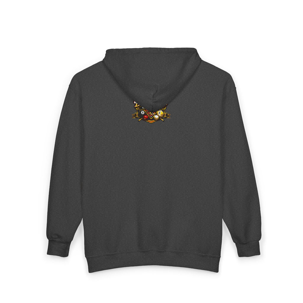 Fendlay/ Custom Derby logo Pool Player Hoodie | Full Zip Hooded Sweatshirt